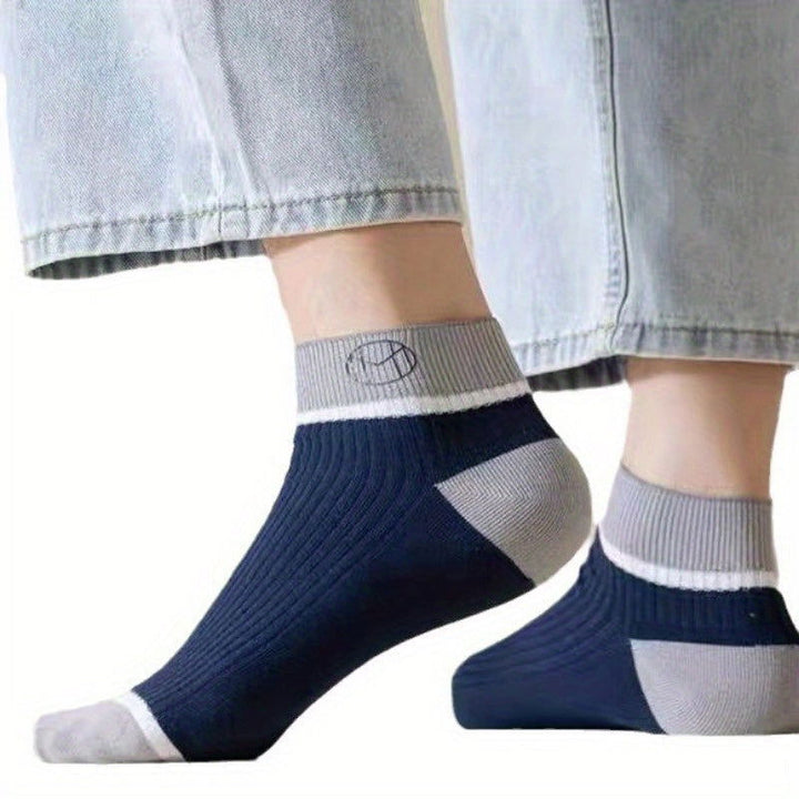 5 Pairs Men Breathable Thin Odor Resistant Ankle Socks - socksltd