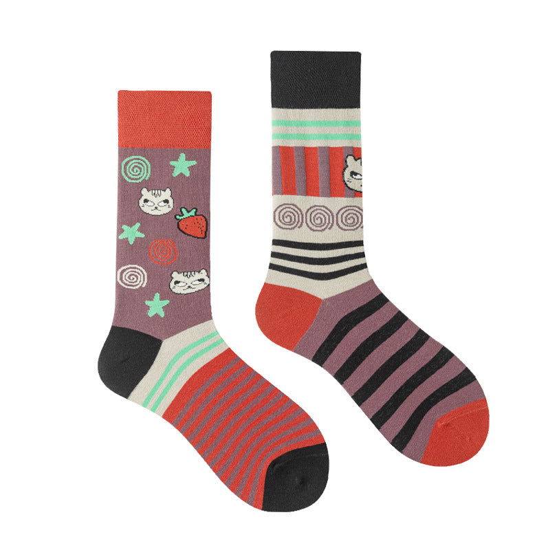 5 Pairs Original design asymmetrical  Fun Socks - SocksLtd