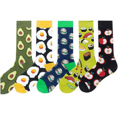 5 Pairs Street trend Crew Socks - SocksLtd