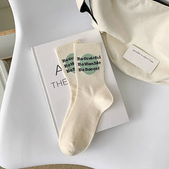 5 Pairs Versatile  alphabet Casual Socks - SocksLtd