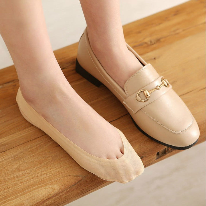 5 pairs  Women ice silk simple  trendy ultra-thin No show  socks - SocksLtd