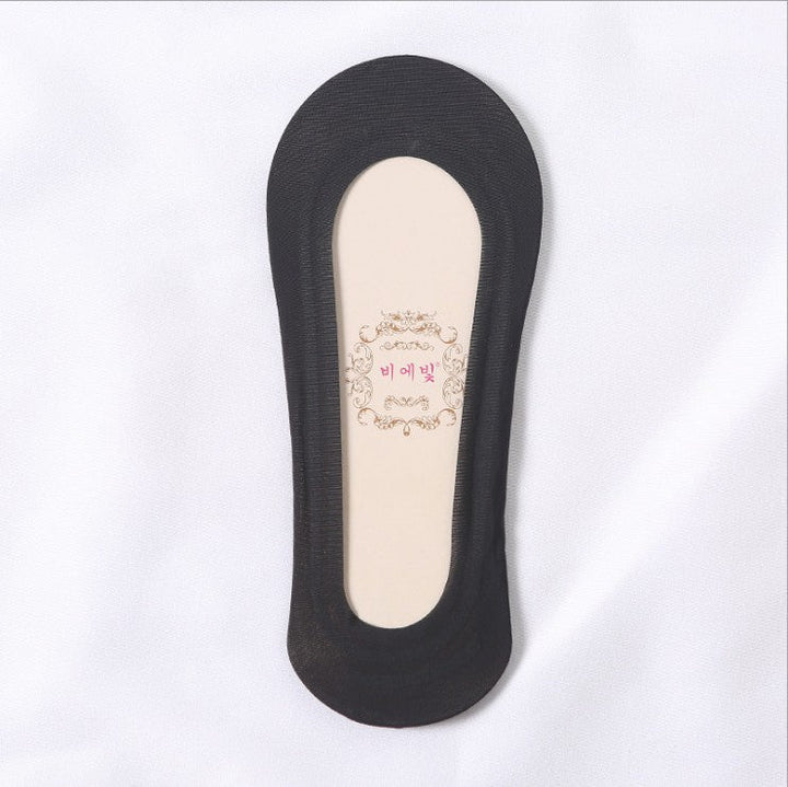 5 pairs  Women ice silk simple  trendy ultra-thin No show  socks - SocksLtd