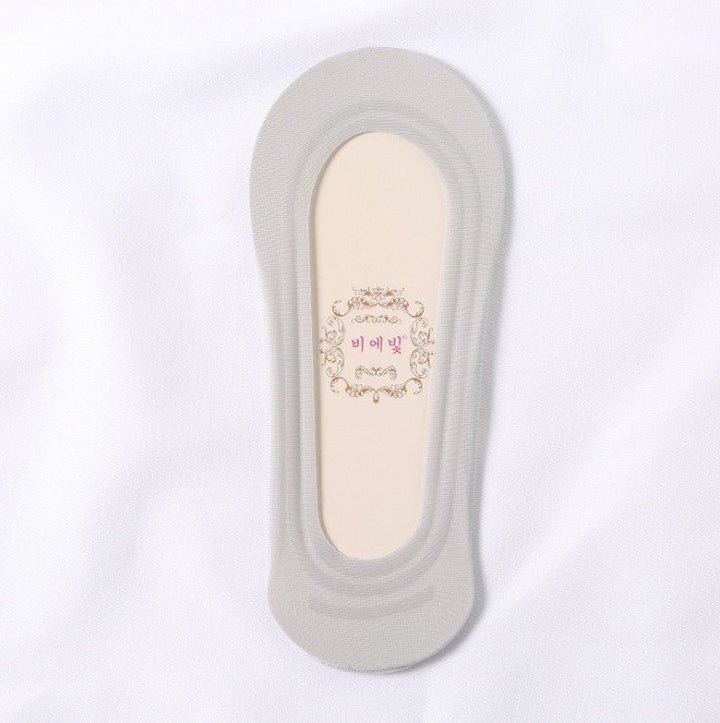 5 pairs  Women ice silk simple  trendy ultra-thin No show  socks - SocksLtd