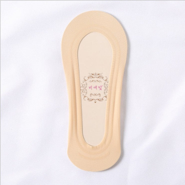 5 pairs  Women ice silk simple  trendy ultra-thin No show  socks - SocksLtd