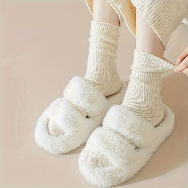 6 Pairs Cozy Fleece Lined Warm Thermal Winter Floor Socks - SocksLtd