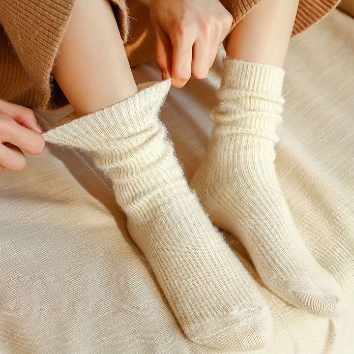 6 Pairs Cozy Fleece Lined Warm Thermal Winter Floor Socks - SocksLtd