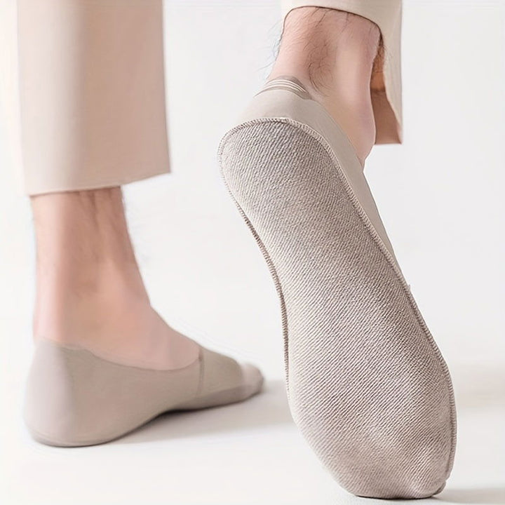 6 Pairs Men Moisture  Thin Anti Slip No show socks - socksltd