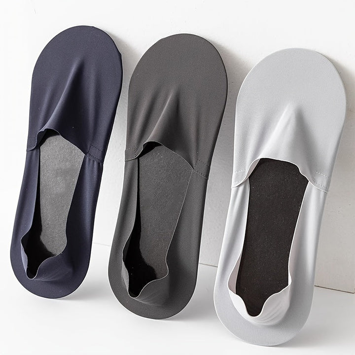 6 Pairs Men Moisture  Thin Anti Slip No show socks - socksltd