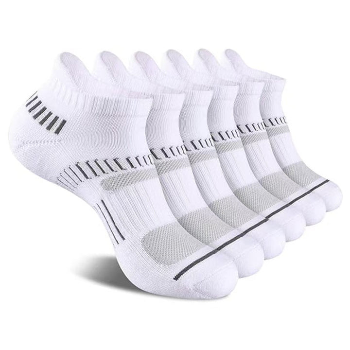 6 Pairs Men Sports Available Various Colors Ankle Socks - socksltd