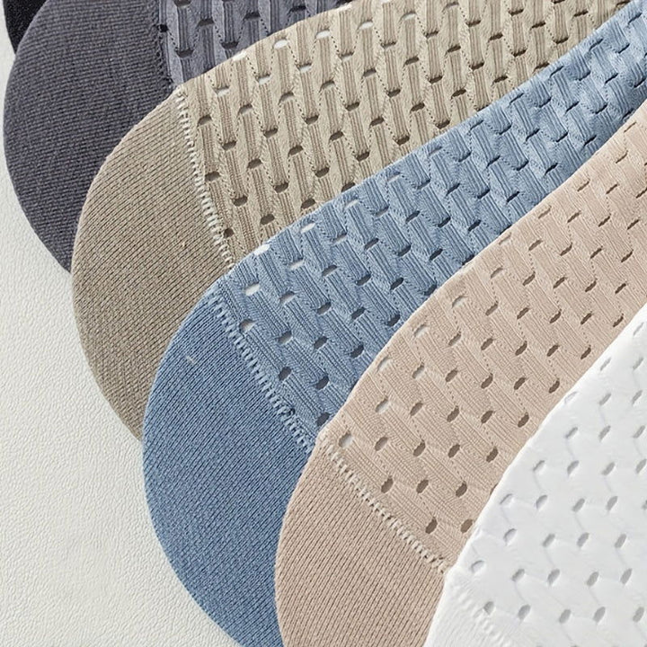 6 Pairs Men  Mesh Ventilation Holes Dress No show socks - socksltd