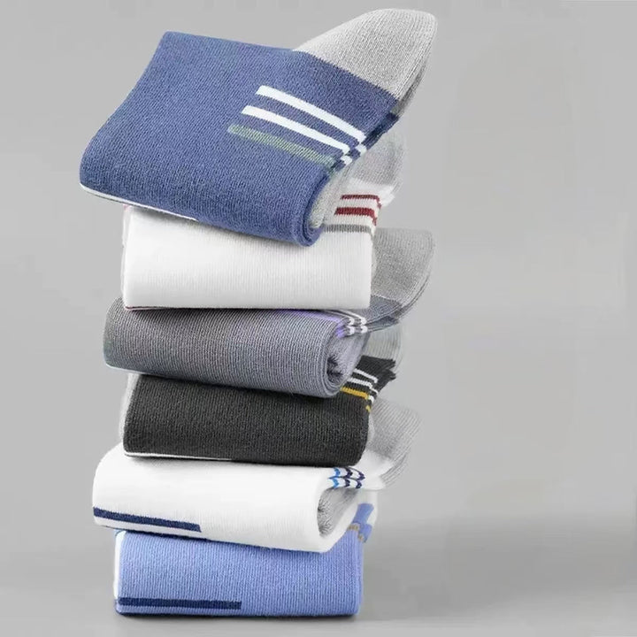 6 Pairs Minimalist basketball sport Casual Crew Socks - SocksLtd