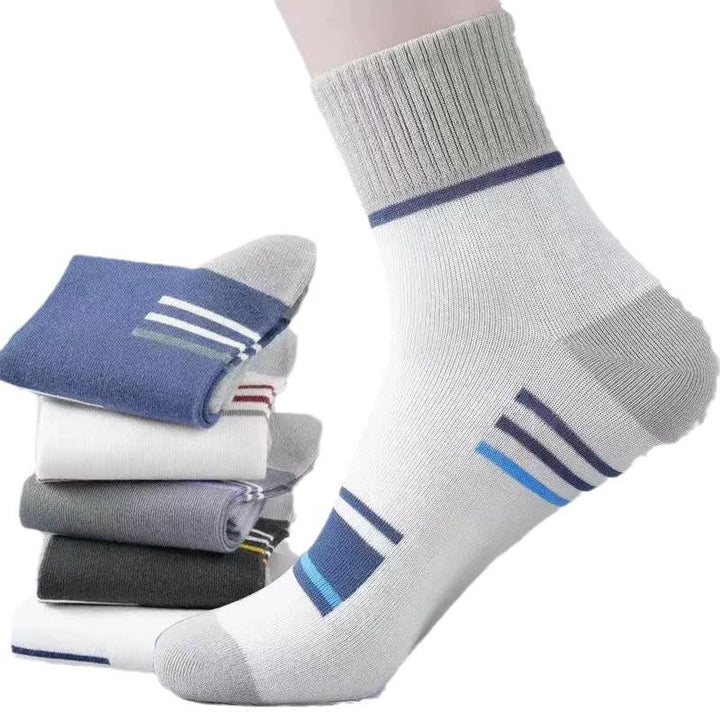 6 Pairs Minimalist basketball sport Casual Crew Socks - SocksLtd