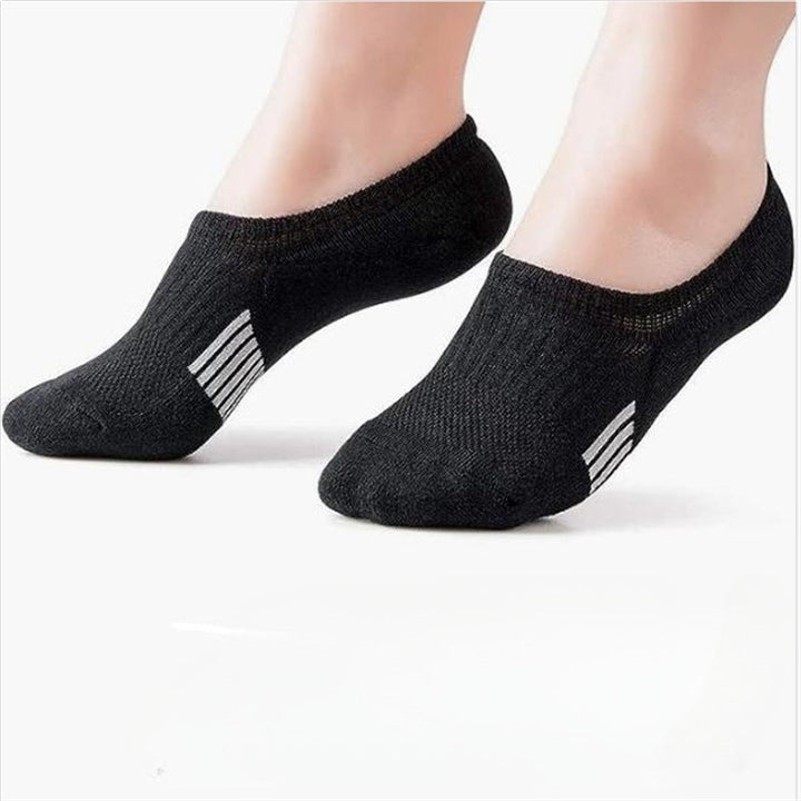 6 Pairs Simple Comfy Breathable Resistant No show socks - socksltd