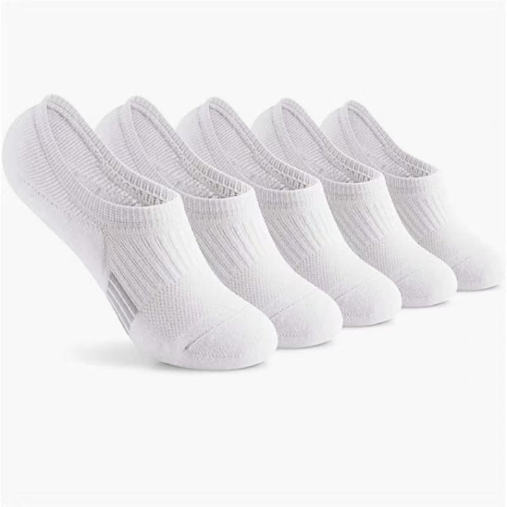 6 Pairs Simple Comfy Breathable Resistant No show socks - socksltd