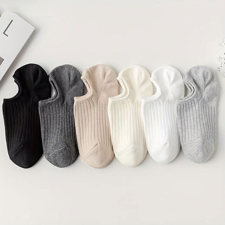 6 Pairs Versatile Invisible Fashionable No Show Socks - SocksLtd