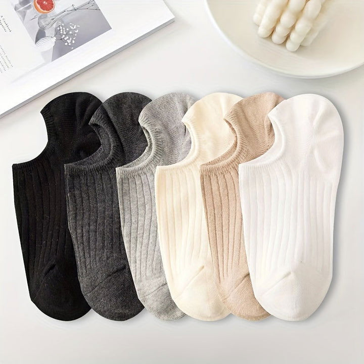 6 Pairs Versatile Invisible Fashionable No Show Socks - SocksLtd