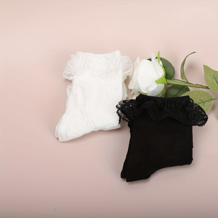 6 Pairs Women Cute Bowknot Fashionable  Crew Socks - SocksLtd