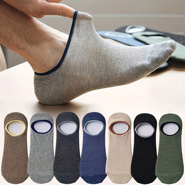 7 Pairs Invisible Mesh Color Matching Shallow No show socks - socksltd