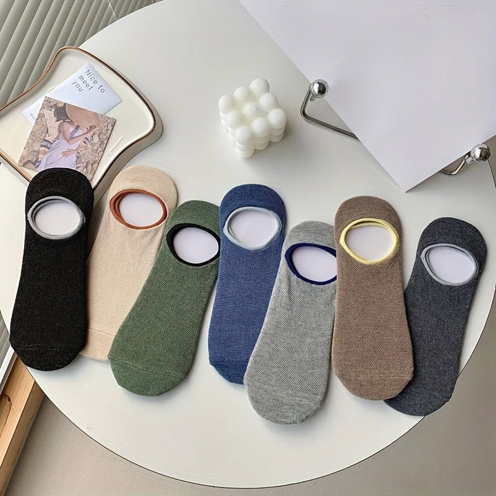 7 Pairs Invisible Mesh Color Matching Shallow No show socks - socksltd