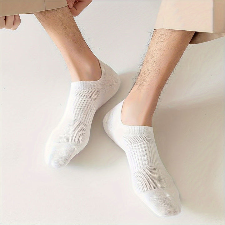 7 Pairs Men Breathable Mesh Ankle Socks - socksltd