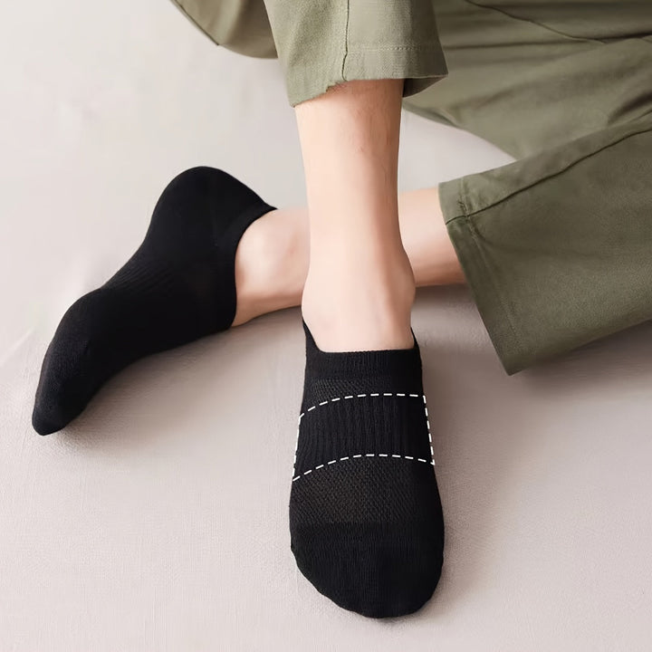 7 Pairs Men Breathable Mesh Ankle Socks - socksltd