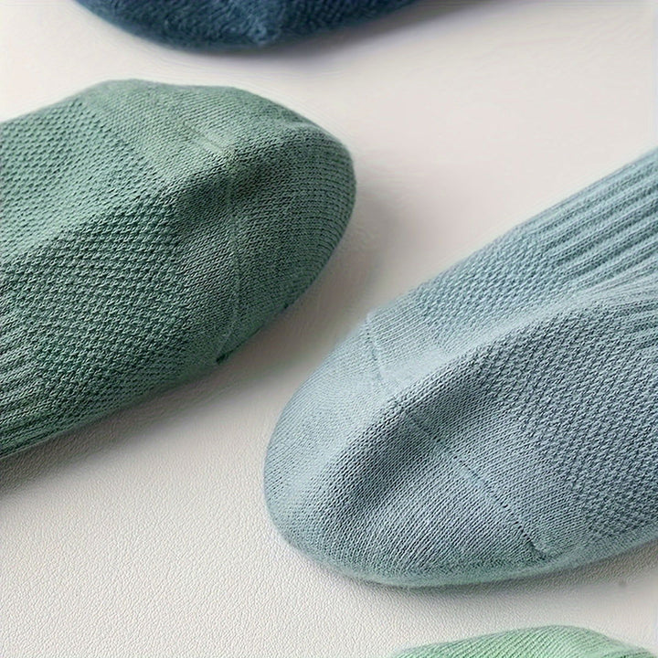 7 Pairs Men Breathable Mesh Ankle Socks - socksltd