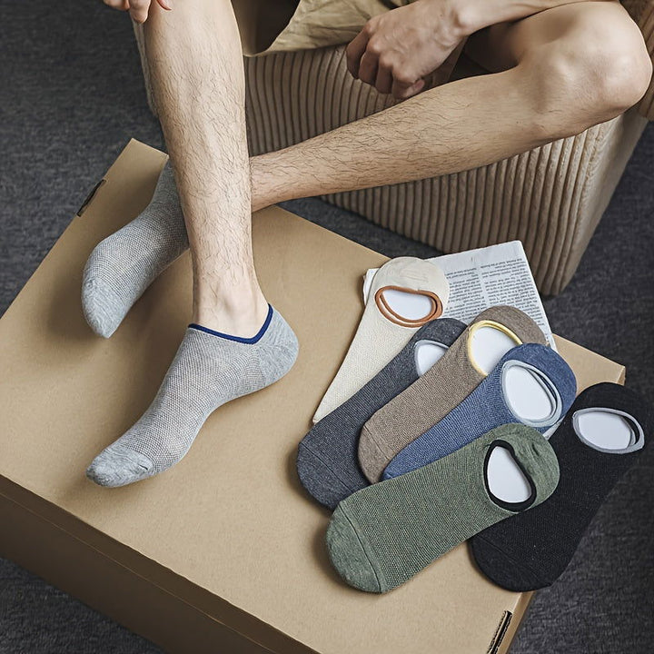 7 Pairs Men Invisible Shallow Sports No show socks - socksltd