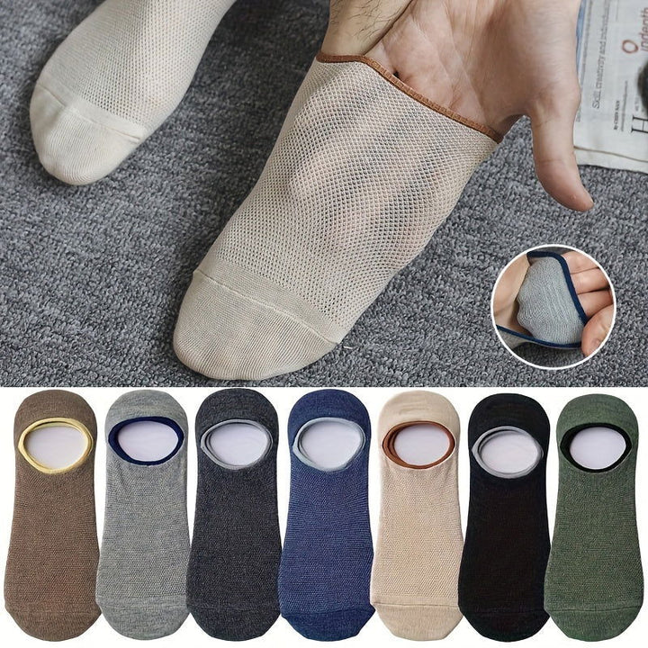 7 Pairs Men Invisible Shallow Sports No show socks - socksltd