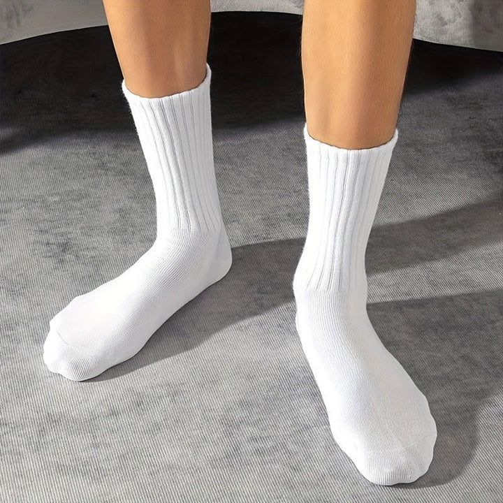 8 Pairs Men Dress Anti odor High Crew Socks - socksltd