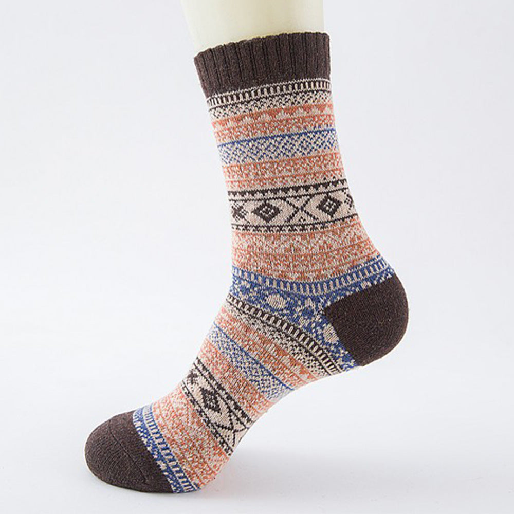 1 Pair Retro rabbit wool Thermal Socks