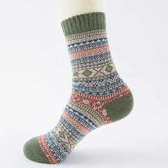 1 Pair Retro rabbit wool Thermal Socks