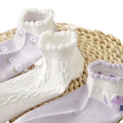 5 Pairs Lace, Cute and Versatile Ankle Socks