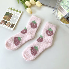 2 Pairs Coral velvet Thermal Socks