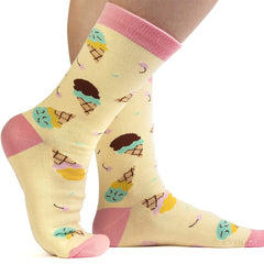 1 Pair Retro abstract art Crew Socks