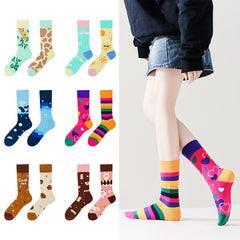 1 Pair Creative Trend Fashion Crew Socks