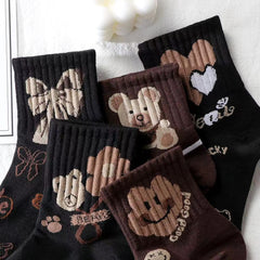 5 Pairs Ins Tide Casual Socks