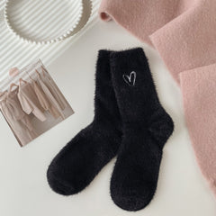 3 Pairs Mink Velvet Love Thermal Socks