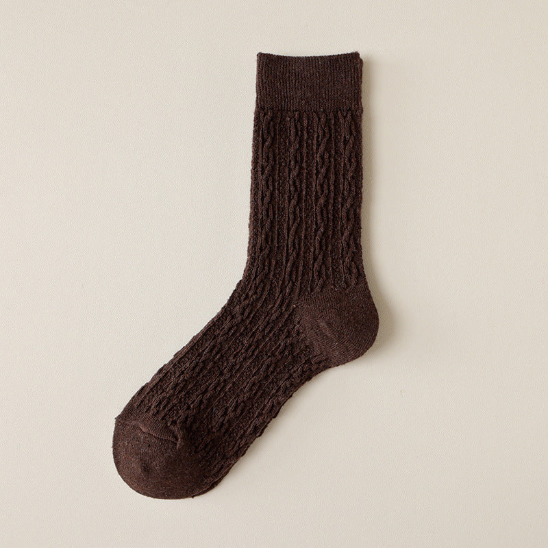 1 Pair Threaded wool Thermal Socks