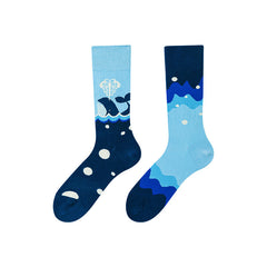 1 Pair Creative Trend Fashion Crew Socks