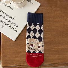 1 Pair Versatile Cartoon Casual Socks