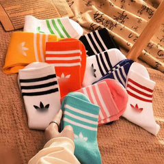 2 Pairs Three bars Casual Socks