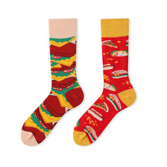 1 Pair Asymmetric Fashion Casual Socks