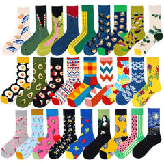 1 Pair Fruit Cartoon Crew Socks