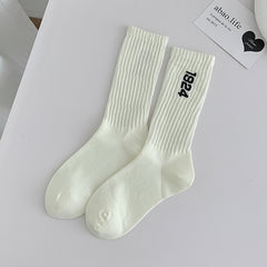 1 Pair Embroidery personality Casual Socks