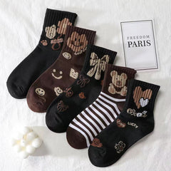 5 Pairs Ins Tide Casual Socks