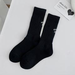 1 Pair Embroidery personality Casual Socks