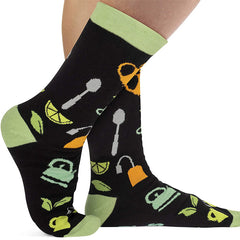 1 Pair Retro abstract art Crew Socks