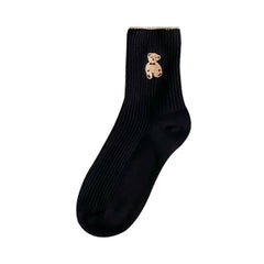 2 Pairs Cute little bear Crew Socks