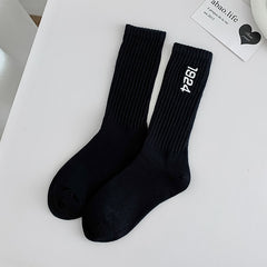 1 Pair Embroidery personality Casual Socks