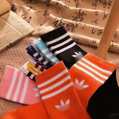 2 Pairs Three bars Casual Socks